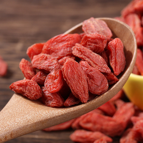Wholesale factory supply Ningxia Zhongning big goji berries, medicinal and edible, low temperature baking bulk goji berries large grains