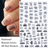 Nail stickers, adhesive fake nails contains rose for nails, suitable for import