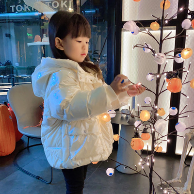 2020新款儿童羽绒服男童女童短款加厚连帽外套宝宝中小童大童冬装