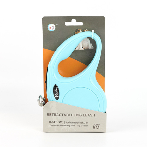 2020 New Product Pet Traction Rope Automatic Retractable Dog Leash Starfish Series Monochrome Tractor Pet Supplies