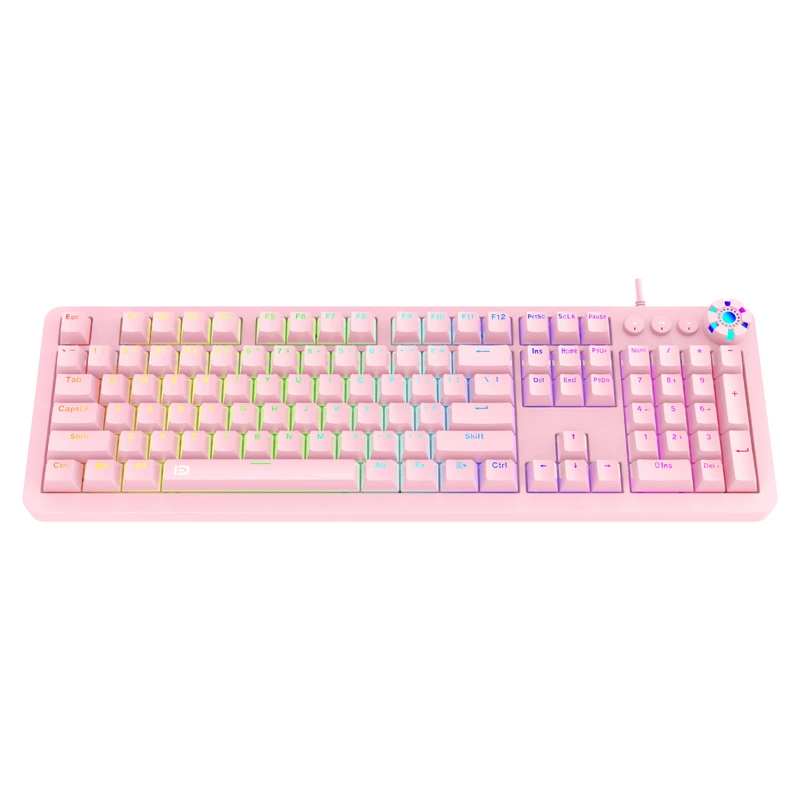 富德 Mechanical fuchsia keyboard, laptop, business version