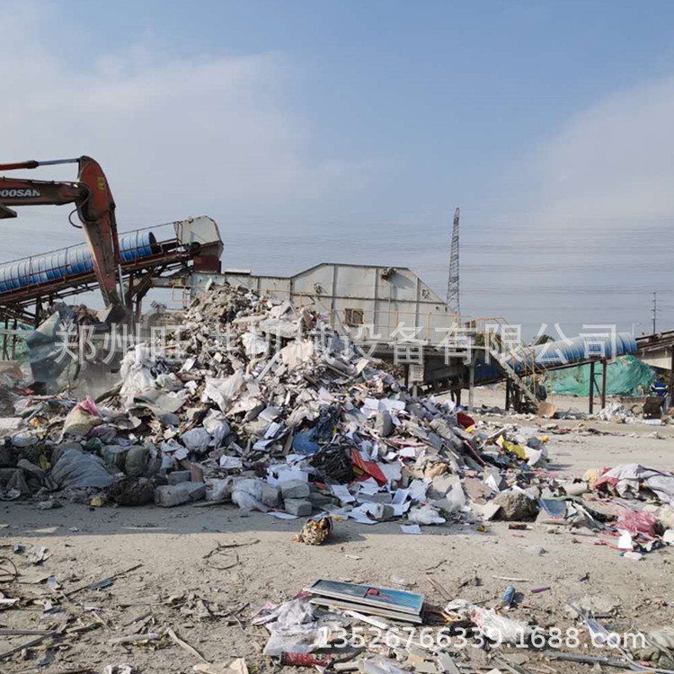 建筑垃圾处理分拣站 垃圾分类处理设备生产线 文昌埋填垃圾分拣机
