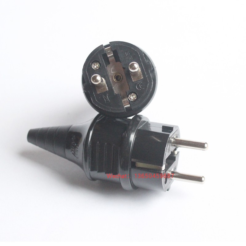 E-012 德式接线插头 欧规插头 组装式德国电源插头 防水欧标插头