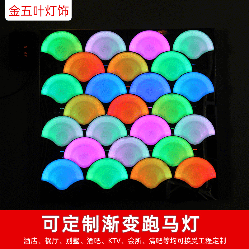 七彩球泡防水廣告招牌裝飾燈 led點光源外控戶外亮化工程跑馬燈