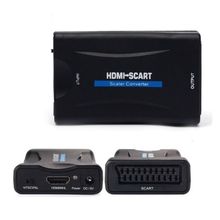 HDMI转Scart转换器HDMI to Scart高清视频转接头