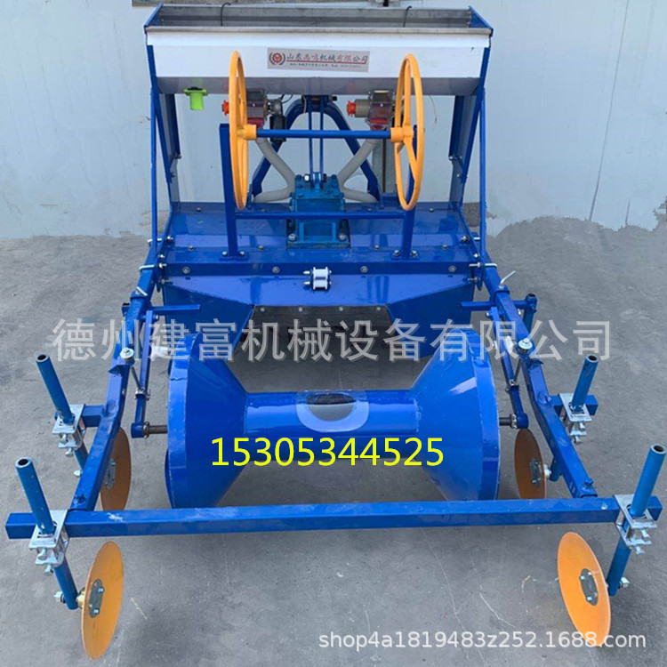 红薯辣椒覆膜机 四轮拖拉机配套 旋耕起垄铺膜施肥喷药铺滴灌一体