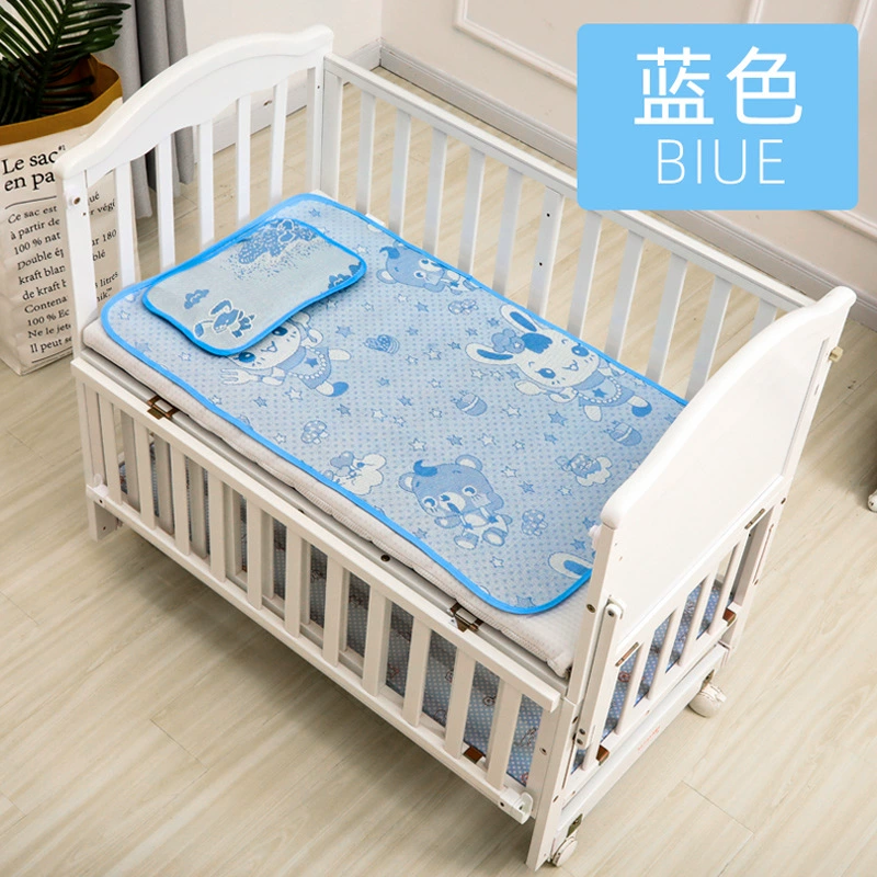 Silk cooling mat for baby, cartoon set, 2 piece set