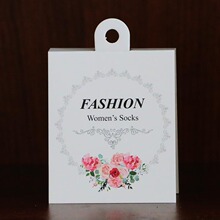 时尚女袜子商标袜卡 精品女士袜子标签袜卡纸现货批发socks label