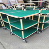 Composite tube cart Anti-static Turnover car factory workshop Lean multi-storey Tool car Bar trolley