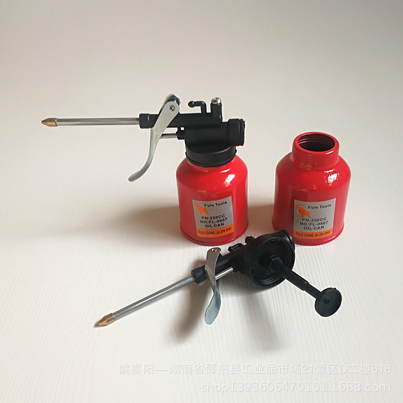 供应精品手动高压机油壶 透明机油壶 250g机油壶塑料油壶大油壶