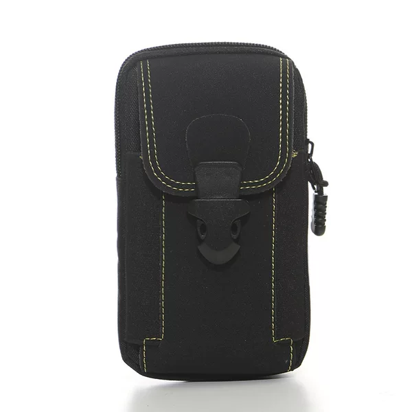 Korean style new men's mobile phone waist bag solid color change card bag multi-functional small sports bag factory wholesale