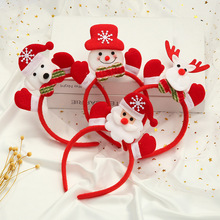 新款創意聖誕節發箍 聖誕麋鹿頭箍兒童聖誕派對裝扮頭飾發箍批發