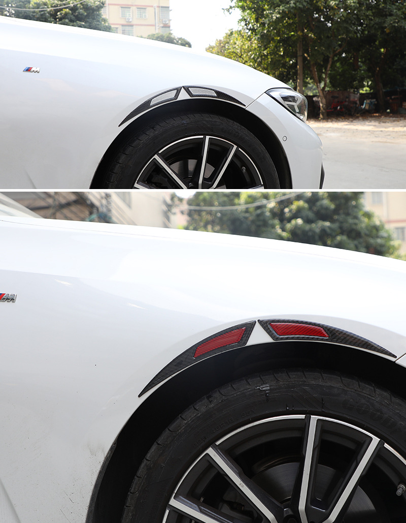 New car wheel eyebrow anti-collision strip modified Universal real carbon fiber anti-collision anti-scratch anti-dripping anti-collision sticker decorative strip