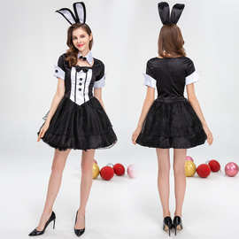 新款连体兔女郎服装兔子装万圣节cosplay舞台装夜场酒吧ds演出服