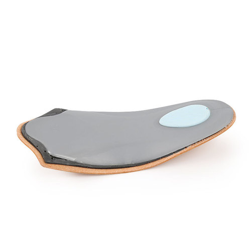 Arch insole yellow leather arch half pad flat foot insole men and women invisible non-slip thickened arch half pad