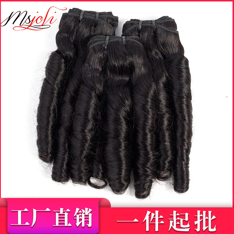 Spring curly fumi hair human hair bundle...