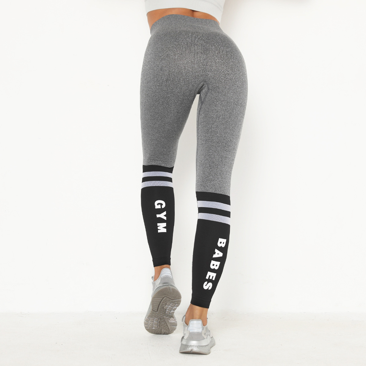 high waist letters seamless high stretch yoga leggings NSLX14704