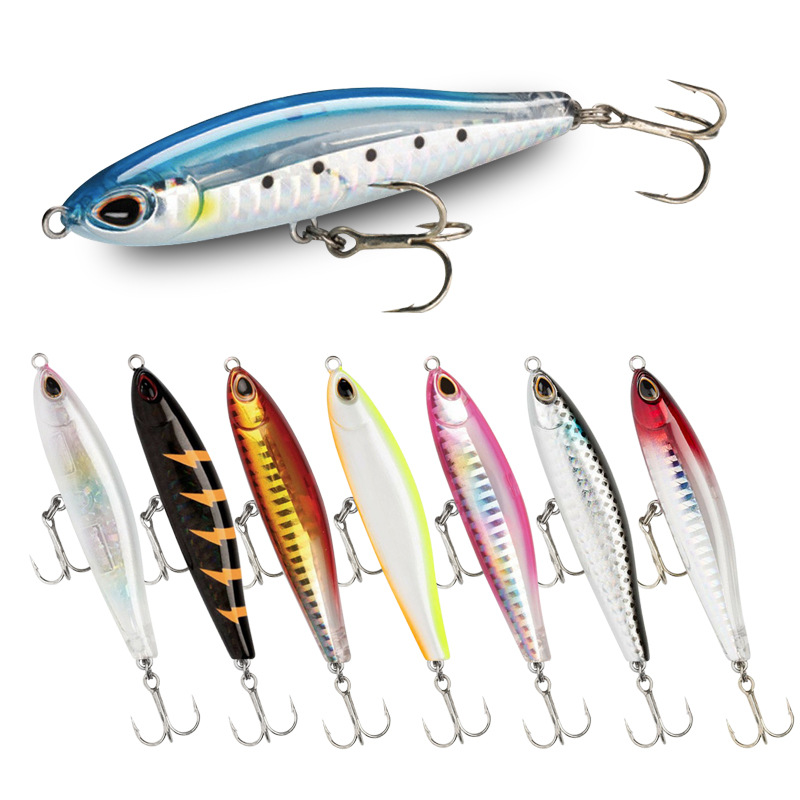 8 Colors Sinking Minnow Fishing Lures Hard Baits Fresh Water Bass Swimbait Tackle Gear