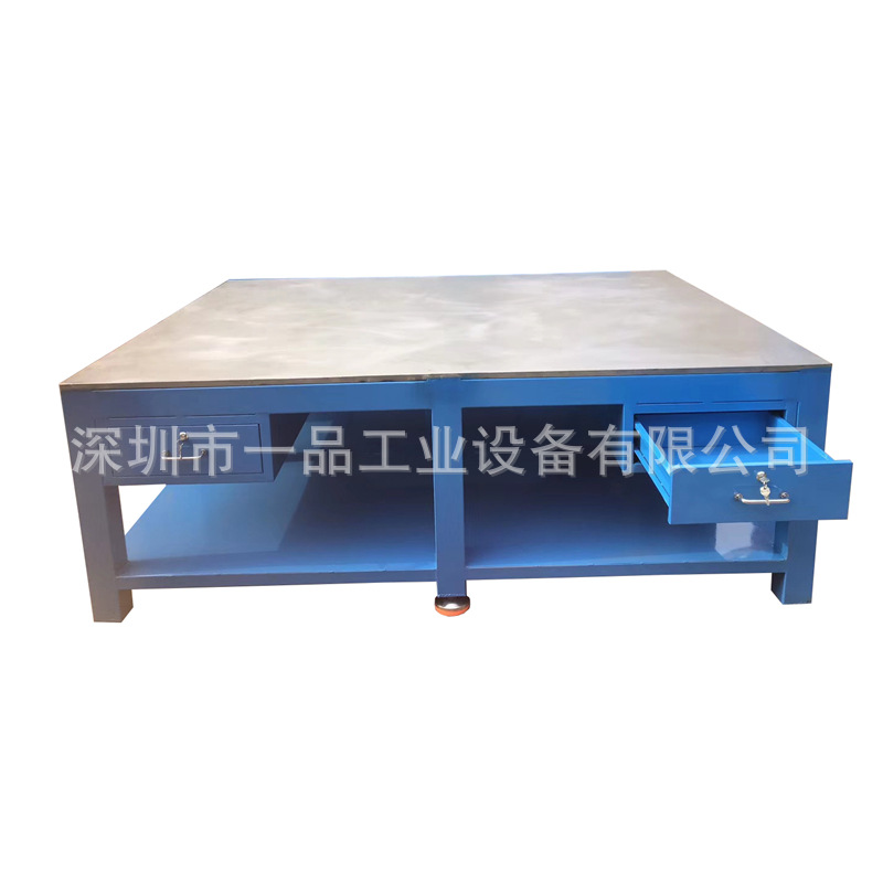 重型飞模工作台 模具维修装配台 重型钳工桌厂家定做钢板工作台