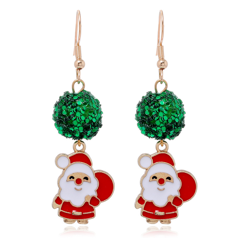 Pendientes Irregulares De Santa Claus De Campana De Navidad Simple Al Por Mayor Nihaojewelry display picture 8