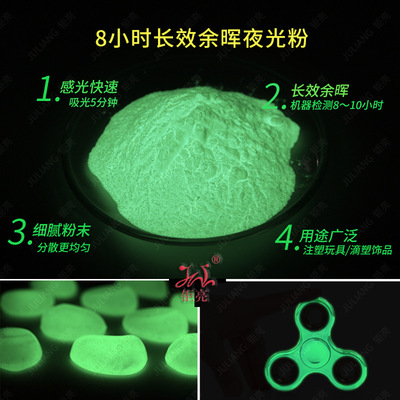 钜亮夜光粉 发光指尖陀螺玩具夜光粉 ABS注塑长时间发光夜光粉|ms