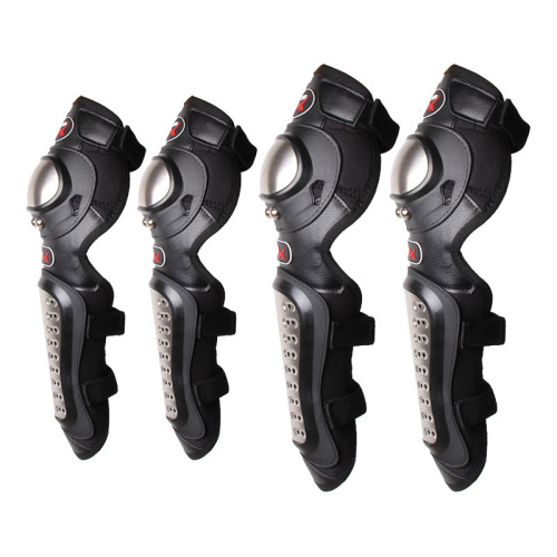 PRO X Motorcycle Protective Knee and Elbow Protector Set Stainless Steel Riding Knight Anti-Fall Protection Off-Road 