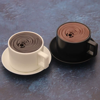 YM108新奇特迷你咖啡杯充气明火打火机创意点火轻巧便携