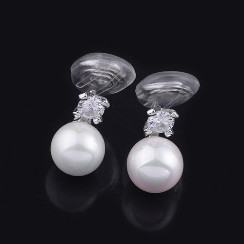 B1993 Mosquito Repellent Disc Song Hye Kyo Boyfriend Zircon Earrings Earrings Shell Pearl Ear Clip No Piercing Ear Accessories