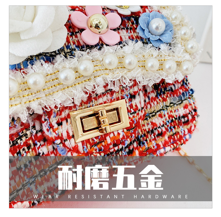 Korean Fashion Flower Messenger Shoulder Bag display picture 22