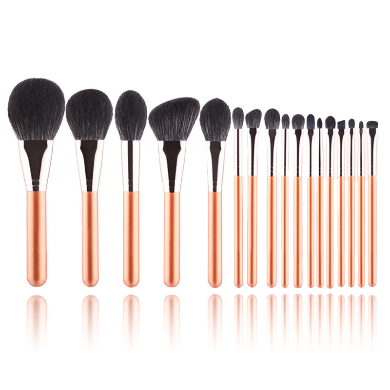 With her 17 branch 12 Makeup suit Brush set Loose paint Makeup tool full set Makeup Brushes wholesale