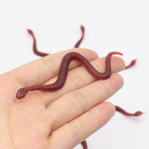Simulated Grass Snake Toy Model Cobra Scary Birthday Gift Tricky Toy Water Snake Scary Toy
