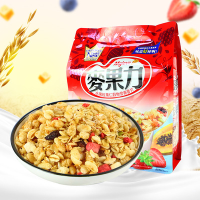 台灣進口 麥果力水果谷物麥片250g 即食沖飲雜糧兒童早餐即食麥片