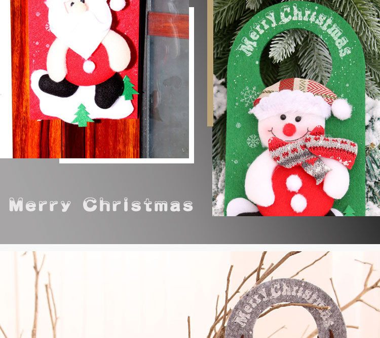 New Christmas Ornaments Non-woven Cartoon Christmas Pendant Decoration display picture 8