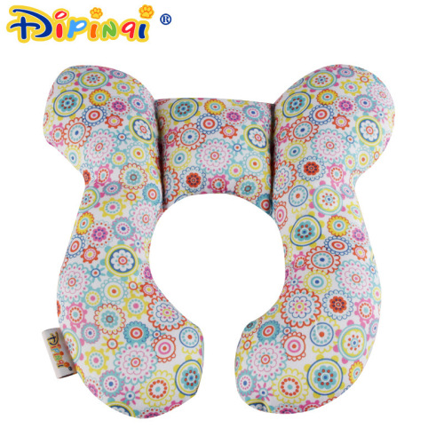 Baby Stroller Fixed Head Pillow Car Seat Sleeping Neck Pillow Two Corner Flower Pillow Wholesale