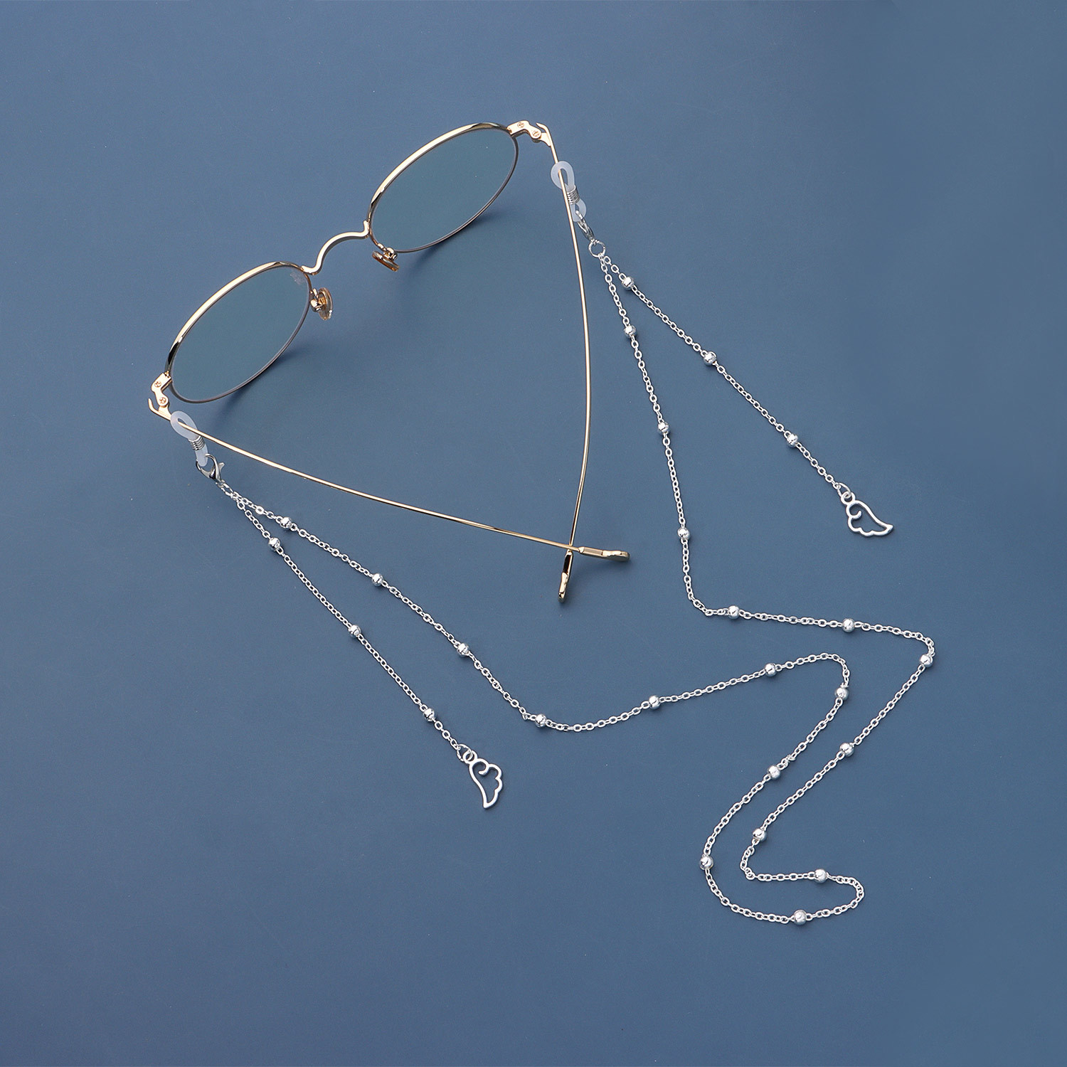 Brillenkette mit Flügeln für Damen, Brillenkordelketten, Perlen, Brillenband, Brillenhalter, Maskenhalter, Umhängeband_voghion.com