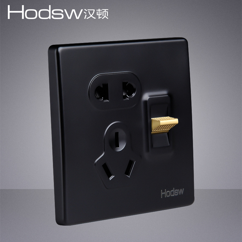 QE Black Gold Key one open five-hole single double control Universal