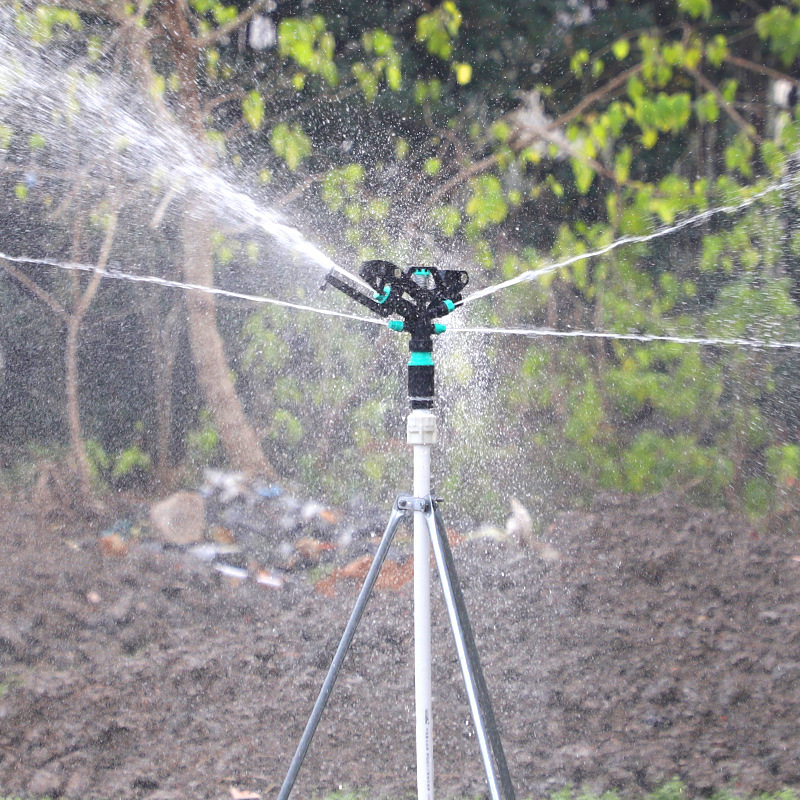 1 pulgada de aleación de plástico agrícola de campo de riego rociador de brazo oscilante horticultura de césped ajustable 360 grados de rotación sin impuestos