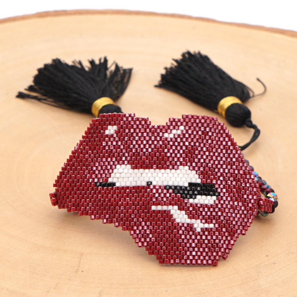 Crooked Lips Bohemian Style Miyuki Beads Beaded Bracelet Wholesale Jewelry Nihaojewelry display picture 4