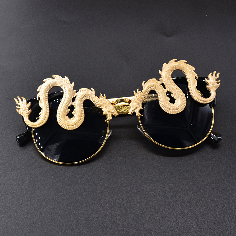 Retro Dragon-shaped Sunglasses display picture 6