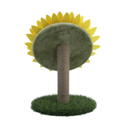 Factory direct sales pet products sisal sunflower cat scratching table cat claw grinding toy round cat scratching board