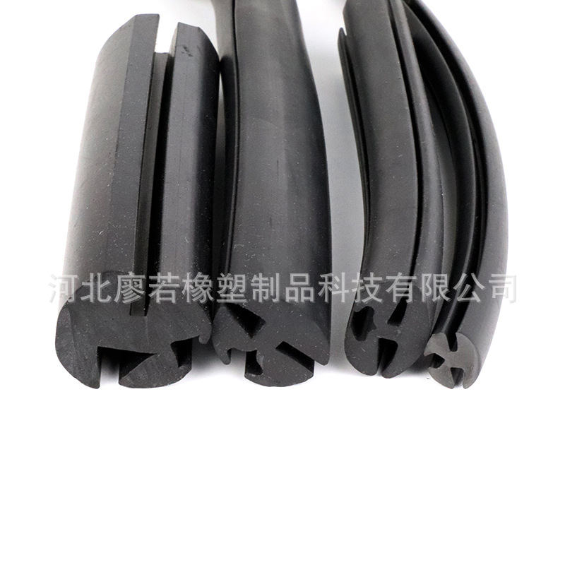厂家直销 三口两口透视窗玻璃嵌条 挡风防水压胶条柜门橡胶密封条