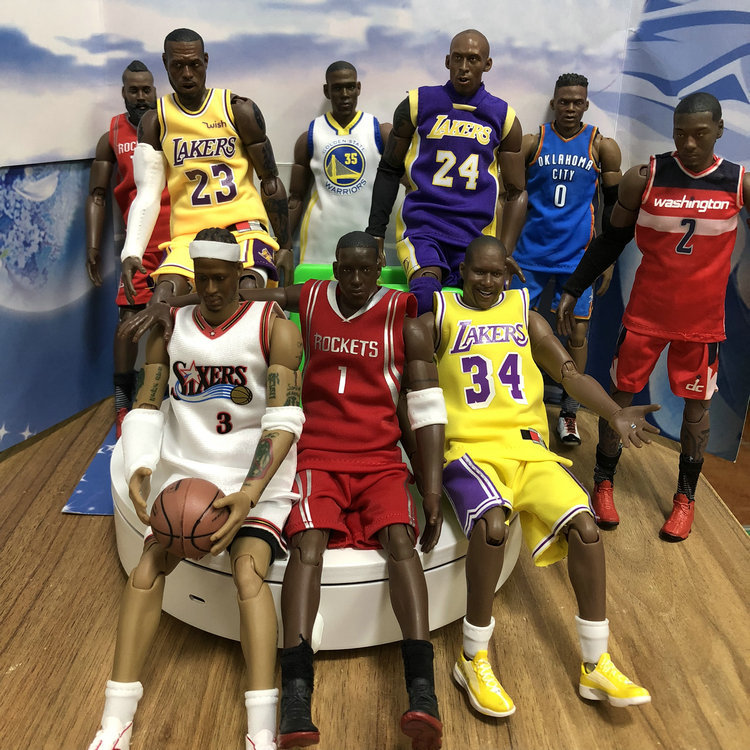 NBA可动1\9篮球詹姆斯手办模型詹姆斯科比乔丹人偶公仔摆件-阿里巴巴