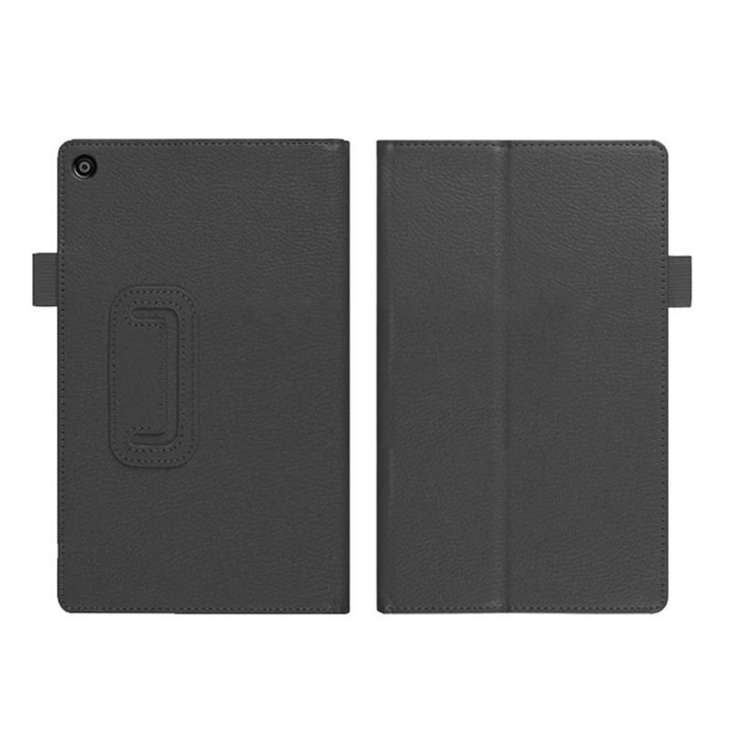 For Amazon 2016 Fire HD 8 Tablet Protective Case Kindle Fire8 Litchi Pattern Bracket Leather Case