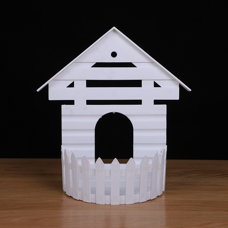 悬挂式吊盆花盆挂墙栅栏花盆壁挂花盆墙花盆创意壁挂仿真花艺塑料详情图4