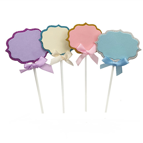 Self-produced and sold cake decoration insert plaque, writable birthday happy plaque DIY blank handwritten blessing plugin