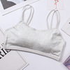 Bra top for elementary school students, breast pads, straps, tank top, wireless bra, underwear, worn on the shoulder, beautiful back