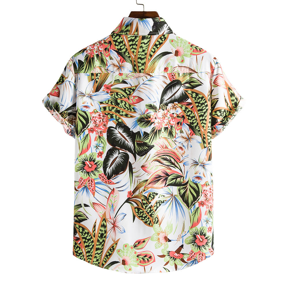 Men's Ditsy Floral Blouse Men's Clothing display picture 167