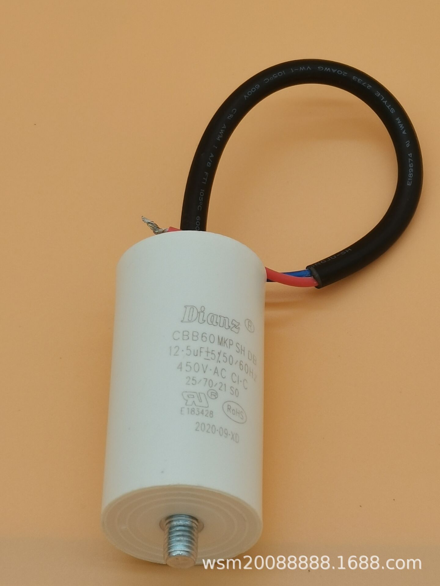 DIANZ CBB60 MKP SH DB 450V AC 12UF 12.5VF 12MF启动运转电容器