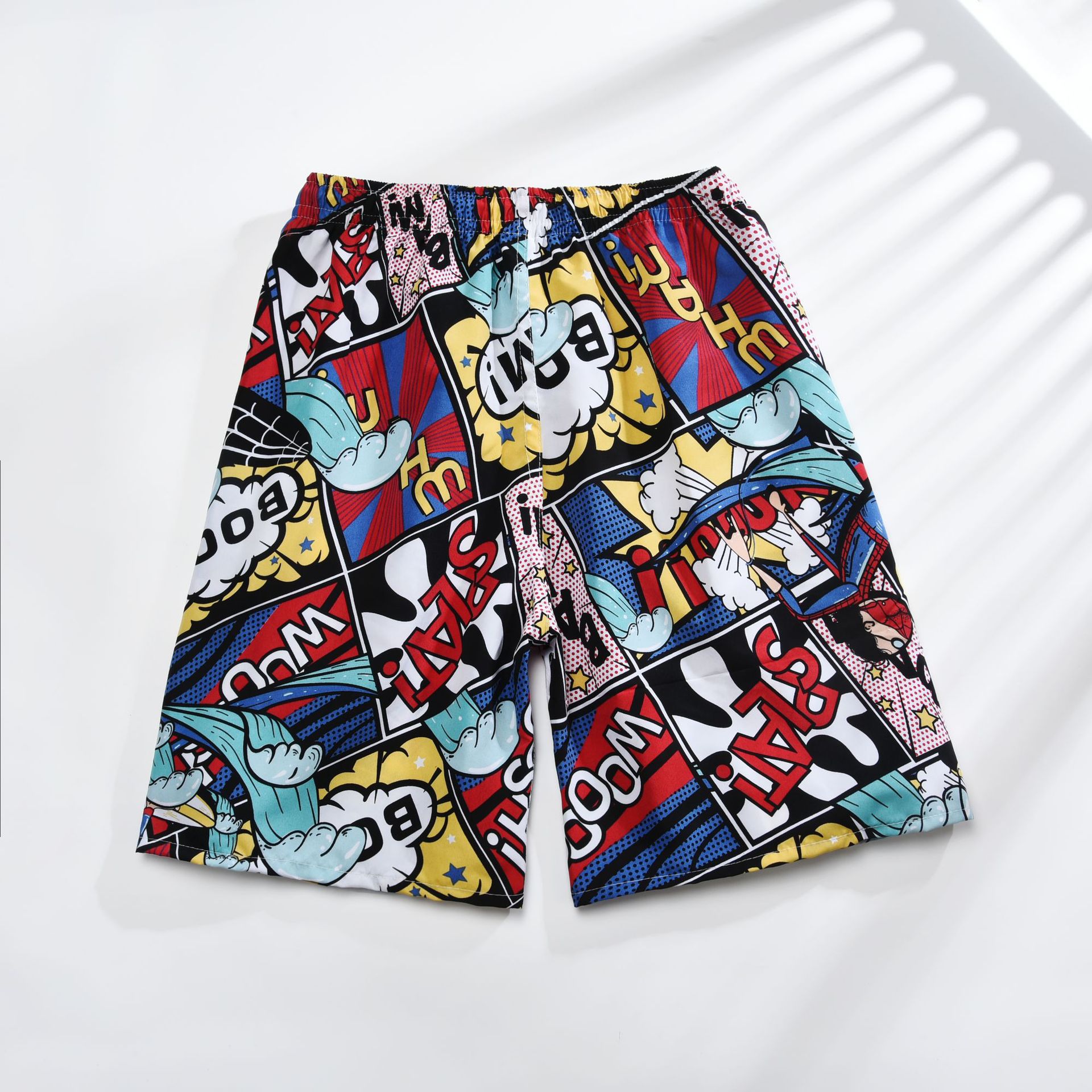 166g Weight Shorts Pants Length Polyester Fabric Type Mid Waist Waist Line Shorts Pants Type Inelastic Elasticity Beach Occasion Comfort Function Loose Fit Type Leaf, Ditsy Floral, Tree Pattern Summer Season Men's Gender Rib-Knit Design Streetwear Style Men's Beach Streetwear Leaf Ditsy Floral Tree Shorts Rib-knit Shorts 2