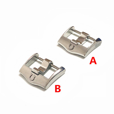 适用欧米手表配件蝶飞007新海马300表扣手表带针扣皮表扣18mm